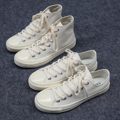 New  Summer New Canvas  Student  Version of Harajuku Style  Sneakers Tide All White Breathable All-match Shoes