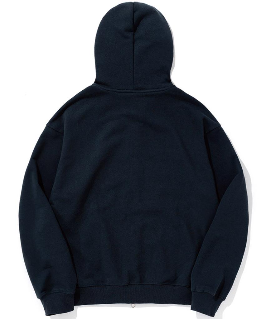 Viva La Vida [Fleece Line Option] Wearness Heavy Terry Zip-Up Navy