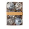 6pcs PET Painted Christmas Balls 8cm Merry Christmas Tree Decor  Party Favors