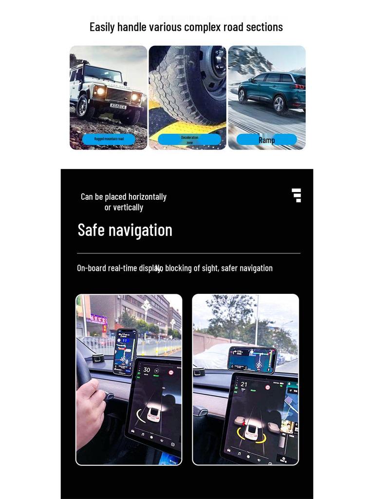 Tesla Model 3 Phone Holder: Screen-Mounted Navigation Accessory with Suction Cup