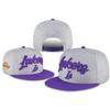 Los Angeles Lakers Basketball Cap Wide Brim Sun Hat Embroidered Cotton Blend Adjustable Women Men