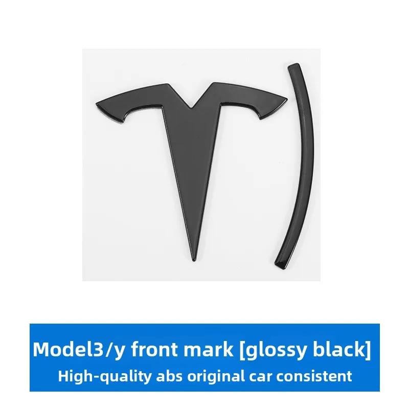 Jcrwk9 3d ABS Chrome Black Red Logo Dual Motor Emblem Letters Car Trunk Badge For Tesla Model Y 3 X S Dual Motor Sticker Accessories