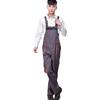 Korean-Style Gray Multi-Pocket Workwear Jumpsuit for Auto Repair and Labor Protection