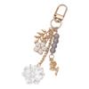 Metal Flower Keychain Beaded Sakura Key Chain Ornaments Cherry Blossom Pendant  Bag Key Decor