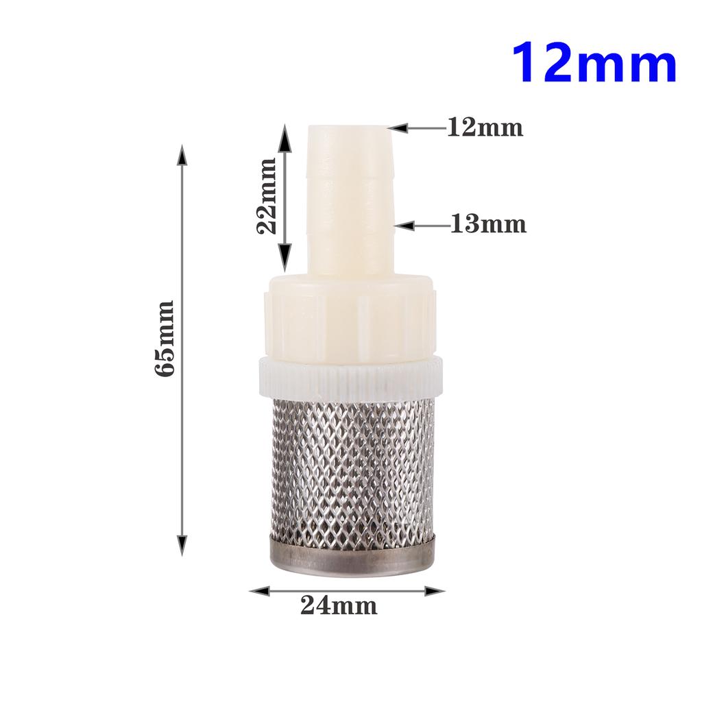 1/2" Thread Stainless Steel Mesh Hose Micro-filter Kit 4mm-20mm Garden Irrigation Car Wash Aquarium Fish Tank Water Filters 5Pcs