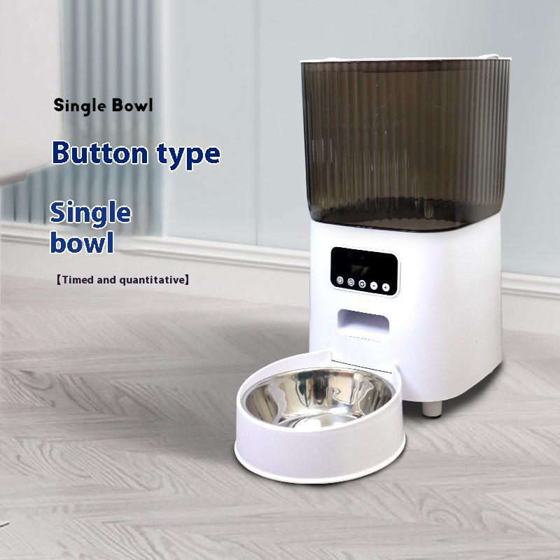 Automatic Pet Feeder Cat Food Dispenser Timed Portion Control Voice Remote Wifi Camera Smart Feeding Device for Home and Travel