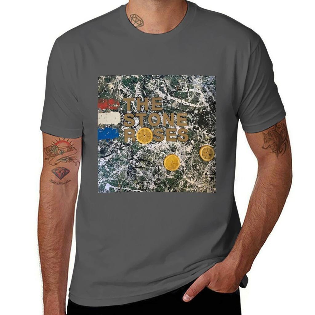 The Stone Roses The Stone Roses Vinyl Tshirt Classic Print Short Sleeve Shirt