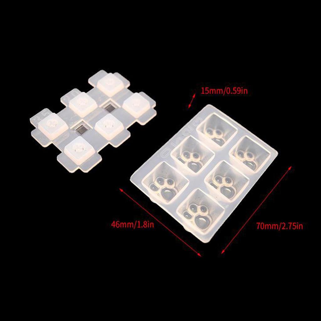 Durable Silicone Mechanical Keyboard DIY Shape Keycaps Cat Claw, ESC, Tab, Caps