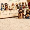 DIY Holiday Crafts for Kids 3D Nativity Bead Craft Kit Christmas Decoration, Beaded Handmade Figures Scene Figurine Set Adults Family, Home