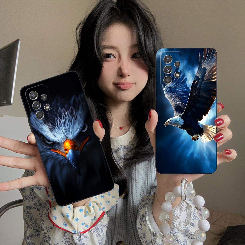 Bald Eagles Mobile Cell Phone Case for Samsung Galaxy A73 72 71 70 56 55 54 53 52 36 35 34 23 16 15 5G Colour Protective Luxury