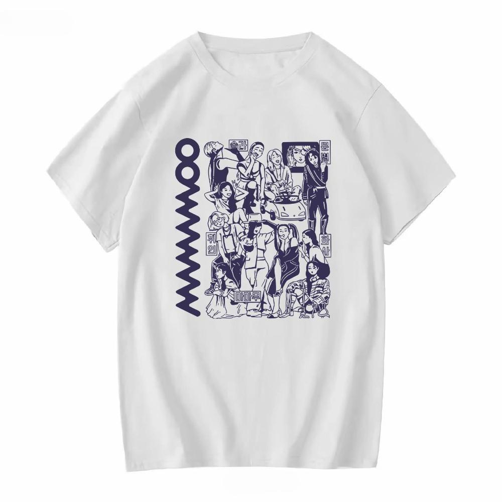 Mamamoo My Con World Tour T Shirt 2023 Retro Vintage ShirtMamamoo Long or Short Sleeves Vintage Vintage Clothes T Shirt Women