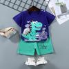 Childrens Short-Sleeve Sets Cotton Boys T-Shirts Baby Summer Clothing Girls Shorts Infant Clothing Summer Clothing