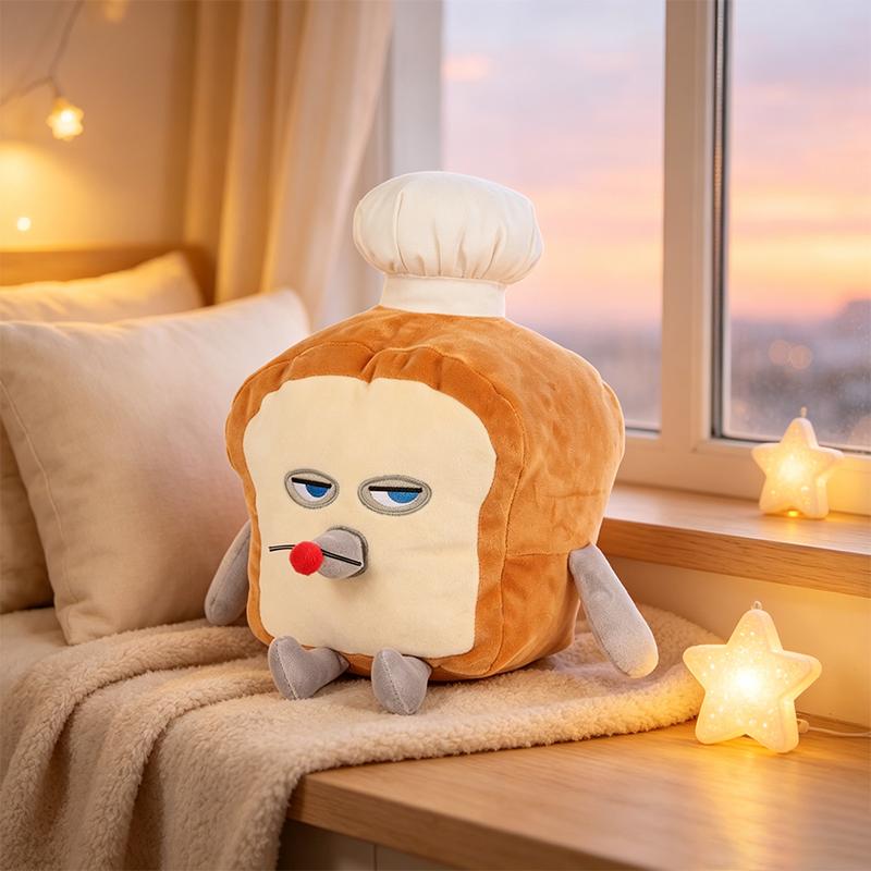 Cute Cartoon Child Picture Book Bread Boy Thief Plush Toy Soft Bread Friend Series Anime Figure Peripheral Plushie Doll Kid Gift