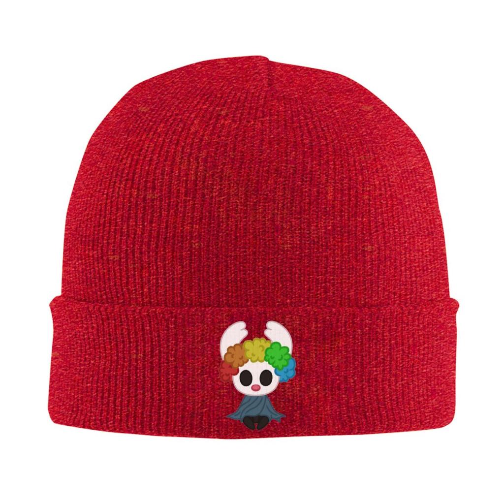 Hollow Knight Silksong Clown Warm Knitted Cap Winter Knit Bonnet Hat Skullies Beanies Hip Hop Caps for Unisex