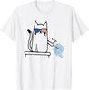 Anti ICE Jetzt Raus Katze Abschaffen Protest Widerstehen Lustiges T-Shirt