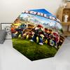 Roblox Print Automatic Umbrella, 8 Rib Iron Frame, Plastic Handle, Suitable for Outdoor Travel &Daily , Ideal Gift