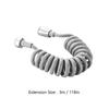 2m 3m 5m Spring Shower Hose Meters Water Plumbing Hose Plastic Bathroom Water Toilet Bidet Sprayer Telephone Line Soft Hoses_