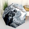 1 PC Automatic Folding Umbrella - Resident Evil Pattern Portable Foldable Design With 8 Ribs Christmas Birthday Gifts