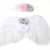 New baby angel wing set, children's photo props, wing headband, feather rhinestone set.