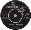 7inch Record LEE STIRLING  THE BRUISERS  I Could If I Wanted To R5063 Parlophone 1963 UK Rock Used