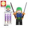 The Action Figures Stick Knife Pan Shovel Book Weapons Pants Hair Parts Model Blocks MOC Bricks Set Gifts Toys For Children