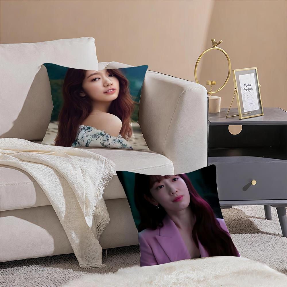 actor fresh PPark Shin Hye Cushion Cover Throw Pillow Cover Hidden Button Durable Polyester Chair Cushion