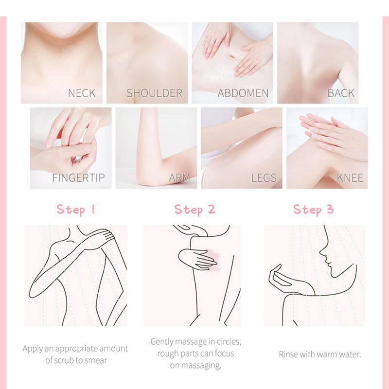 Miękki i pachnący peeling do ciała 3g/worek Oczyszczanie twarzy Głębokie oczyszczanie porów