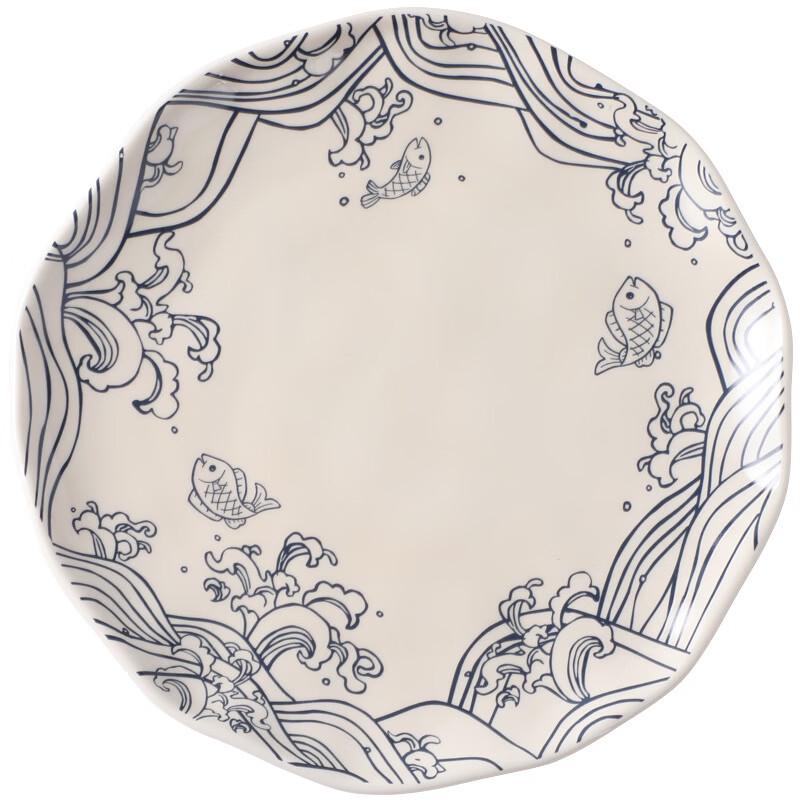 Zhi Shi Ceramic 8-inch Deep Salad and Dinner Plates