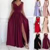 V Neck Lace Solid Color Dress Waist Hugging Overlapping  Elegant Pleated Dress for Women Sleeveless Loose Dresses Causal Dress