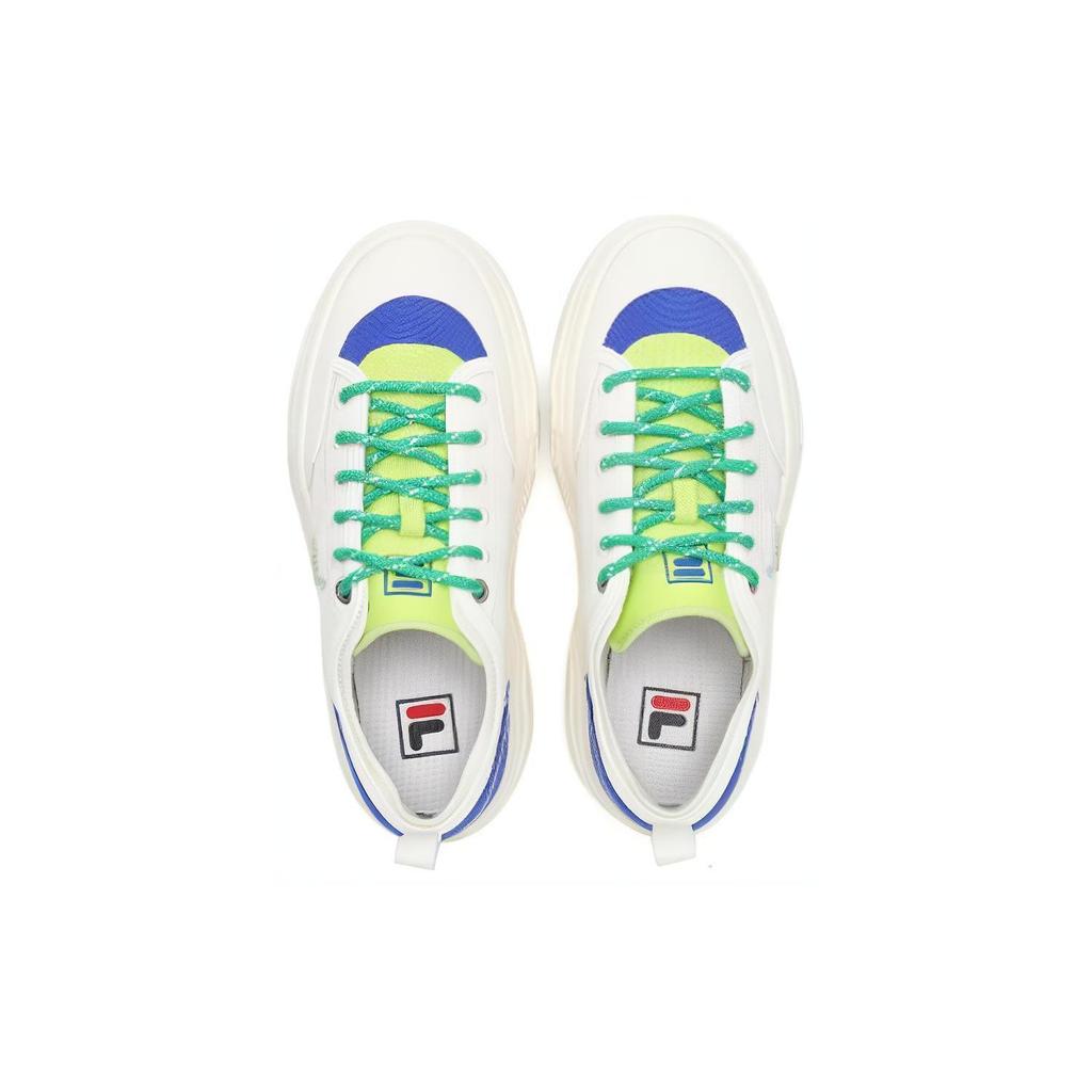 Fila ROCK Low Top Canvas Shoes Women's White Blue Green F12W421301FMD