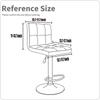 Stretch Bar Stool Covers Stretch Bar Stool Chair Covers, Counter Height Chairs Covers for Kitchen Dining Room Cafe Furniture