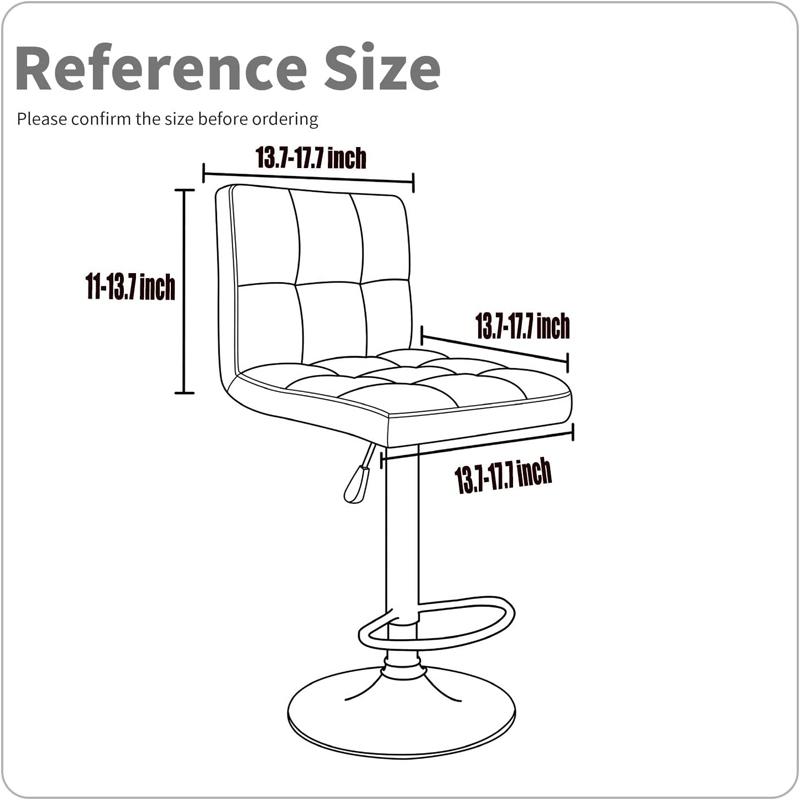 Stretch Bar Stool Covers Stretch Bar Stool Chair Covers, Counter Height Chairs Covers for Kitchen Dining Room Cafe Furniture