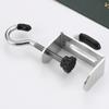 Stainless Steel Double Hook Removable Desk Hook for Backpacks - Side Mount for Student Desk, or Dormitory