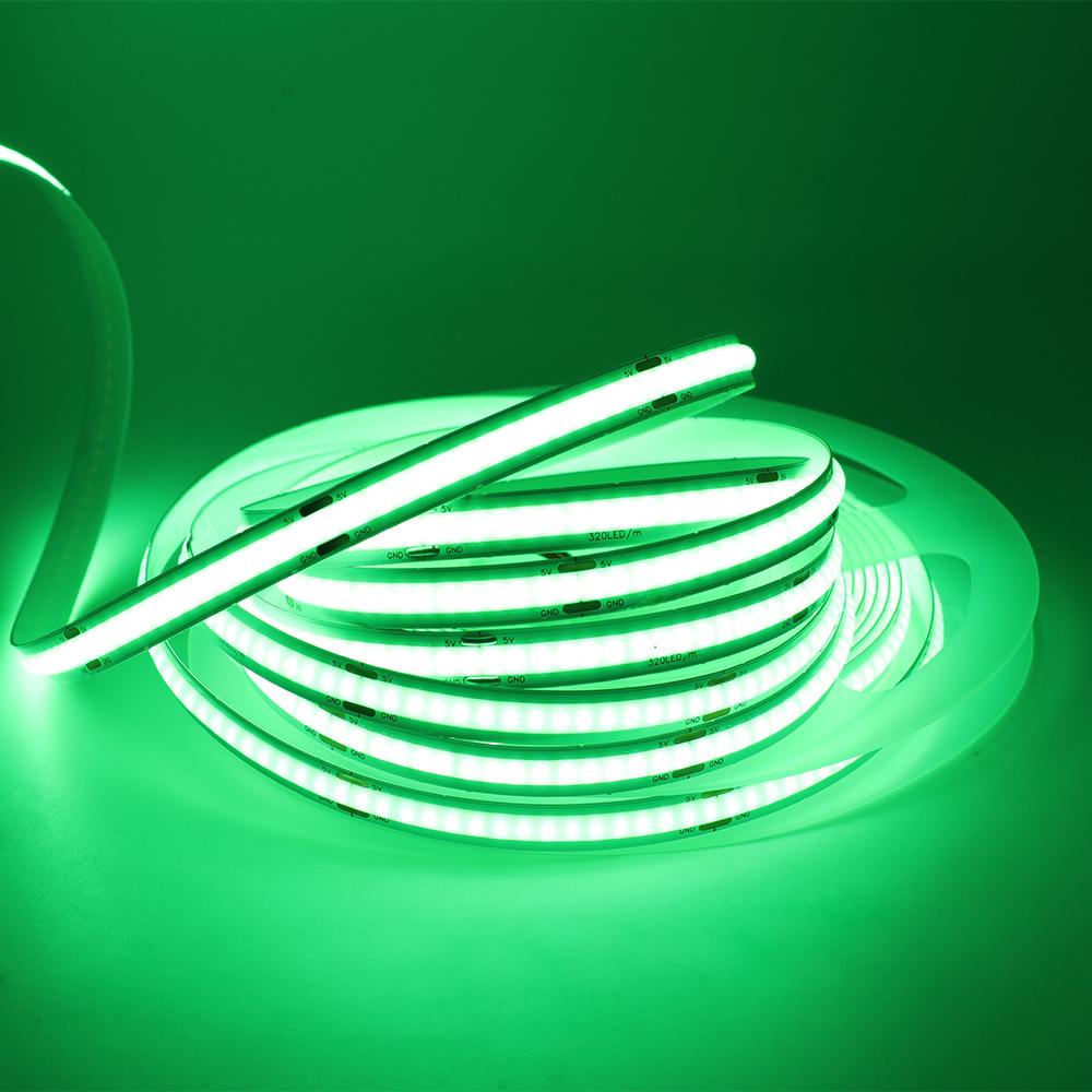 New 5V USB COB Strip Light 320Leds/m Warm Natural White Cabinet Lamp Night Lighting Flexible LED Ribbon Stripe DC5V TV Backlight