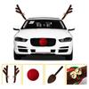 Car Christmas Decorations, Reindeer Antlers for Car 3Pcs Auto Antlers and Nose for Vehicle Christmas Decorations