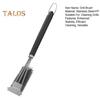 Grill Brush with Scraper Extra Thick Bristles Adjustable Handle BBQ Grill Cleaning Brush for Outdoor Gas Charcoal Grill