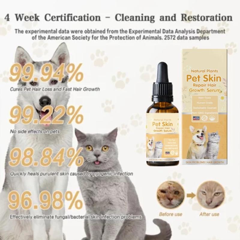 Haustier Hautpflege Haarausfall Serum für Haustiere Haare Nachwachsen Serum für Haustiere Haut Reparatur Essenz für Haustiere Wundheilung für Haustiere Haare Nachwachsen für Hunde Hautwunde bei Hunden