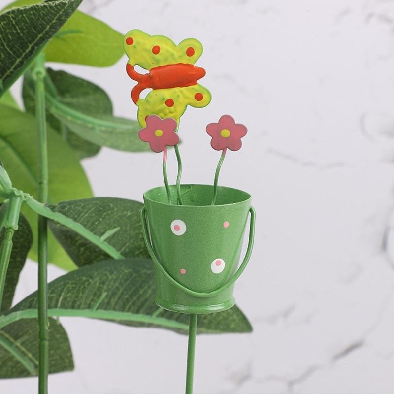 Vaso de Flores Estacas de Jardim Decoração Casa Estacas de Pássaros Metal Arte de Quintal Enfeites para Mãe Presente de Dia das Mães Decoração Interna Externa