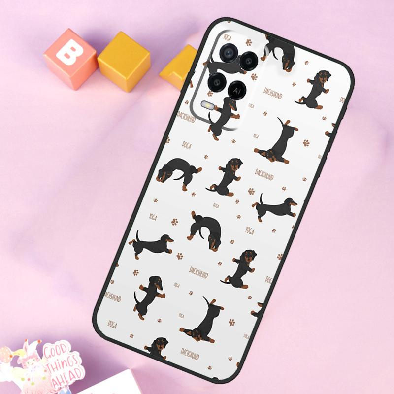 Dachshund Sausage Dog For OPPO A78 A98 A58 A5 A9 A53 A17 A57 A77 A16 A76 A96 A54S A74 A94 A15 A52 A72 A93 Case