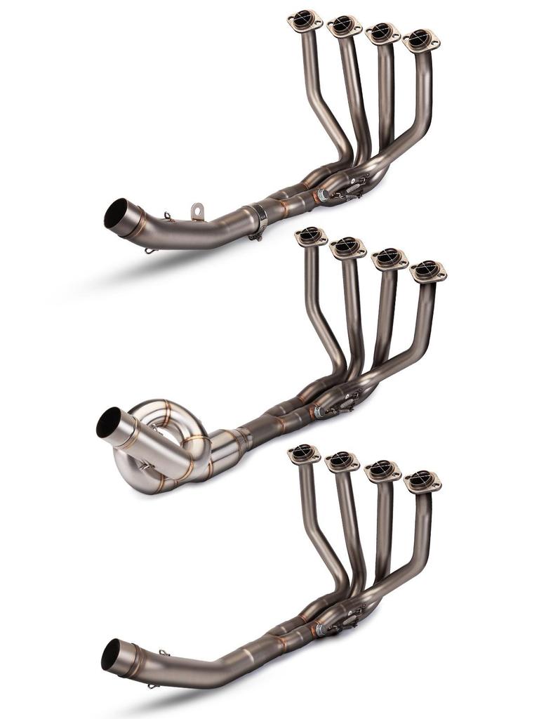 Kawasaki Z750/Z800 Modified Stainless Steel/Titanium Exhaust Swirl Header Pipe