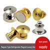 Deluxe Magnetic Badge Name Tag Brooch with Flat Head Rotating Buckle for Hats and Refrigerators