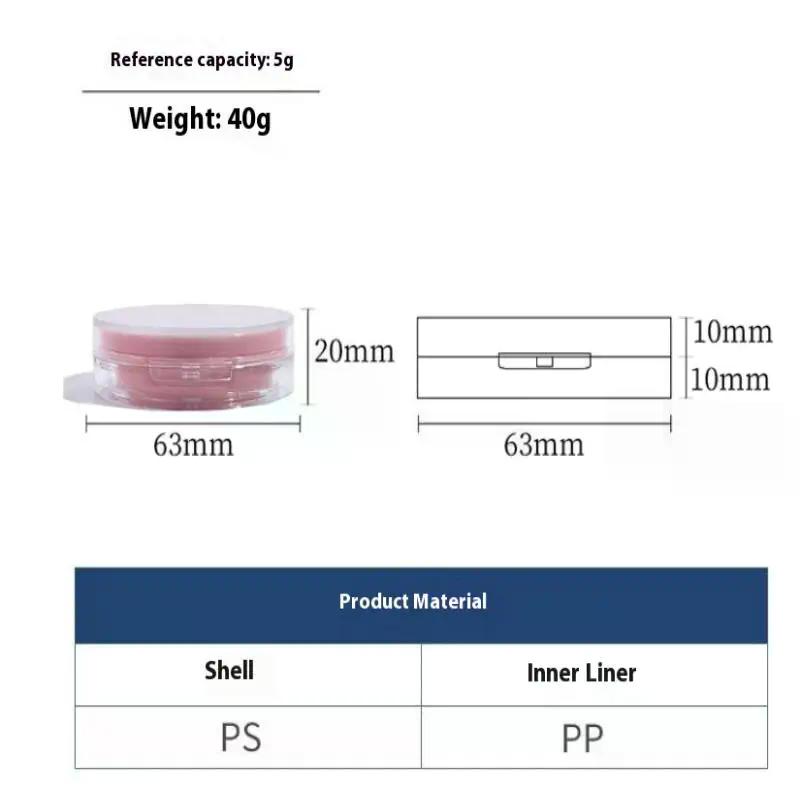 Portable Foundation Empty Air Cushion Puff Box DIY Box With Mirror BB Cream Cosmetic Case Container With Sponge Makeup Tools