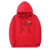Unisex Oversized Hooded Sweatshirt With Printed Design Ribbed Hem Loose Fit Long Sleeve Cotton Pullover Winter