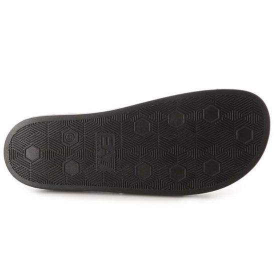 Emporio Armani Sandali a fascia con stampa logo EA7 Calzature Unisex Nero XCP001XCC2200002