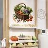 Cute Fruit And Veggie Fridge Decals Waterproof Cartoon Kitchen Stickers Removable Refrigerator Art For Family Home Decor