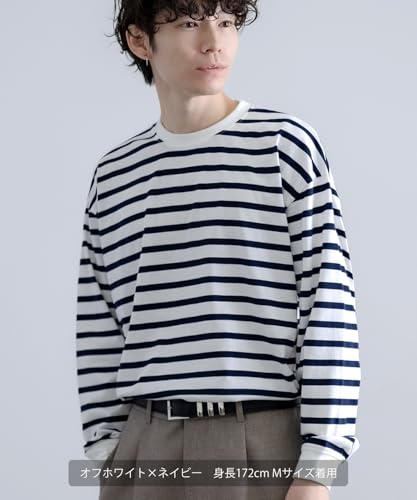 SIDE23-183 Striped long-sleeved T-shirt