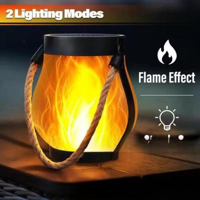 Weatherproof Flame Light Solar Garden Light Solar Dancing Flame Lantern For Outdoor Decor Waterproof Flickering Garden Light