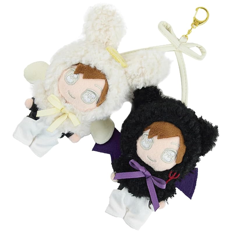 

multi [S size] Plush toy Sewing doll mascot Sewing activities Sewing chibinui sewing clothes costume 10cm Smaller mini poncho boa Nicoichi devil and