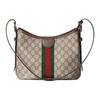 Gucci Ophidia GG Monogram Signature Web Stripe Shoulder Bag Women Shoulder Bag Beige Dark-Brown 836872-FAE0K-9853