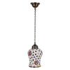 Multicolored Glass Mosaic Pendant Hanging Lamp - 50W, Handcrafted Home Lighting Fixture (Pack of 1)